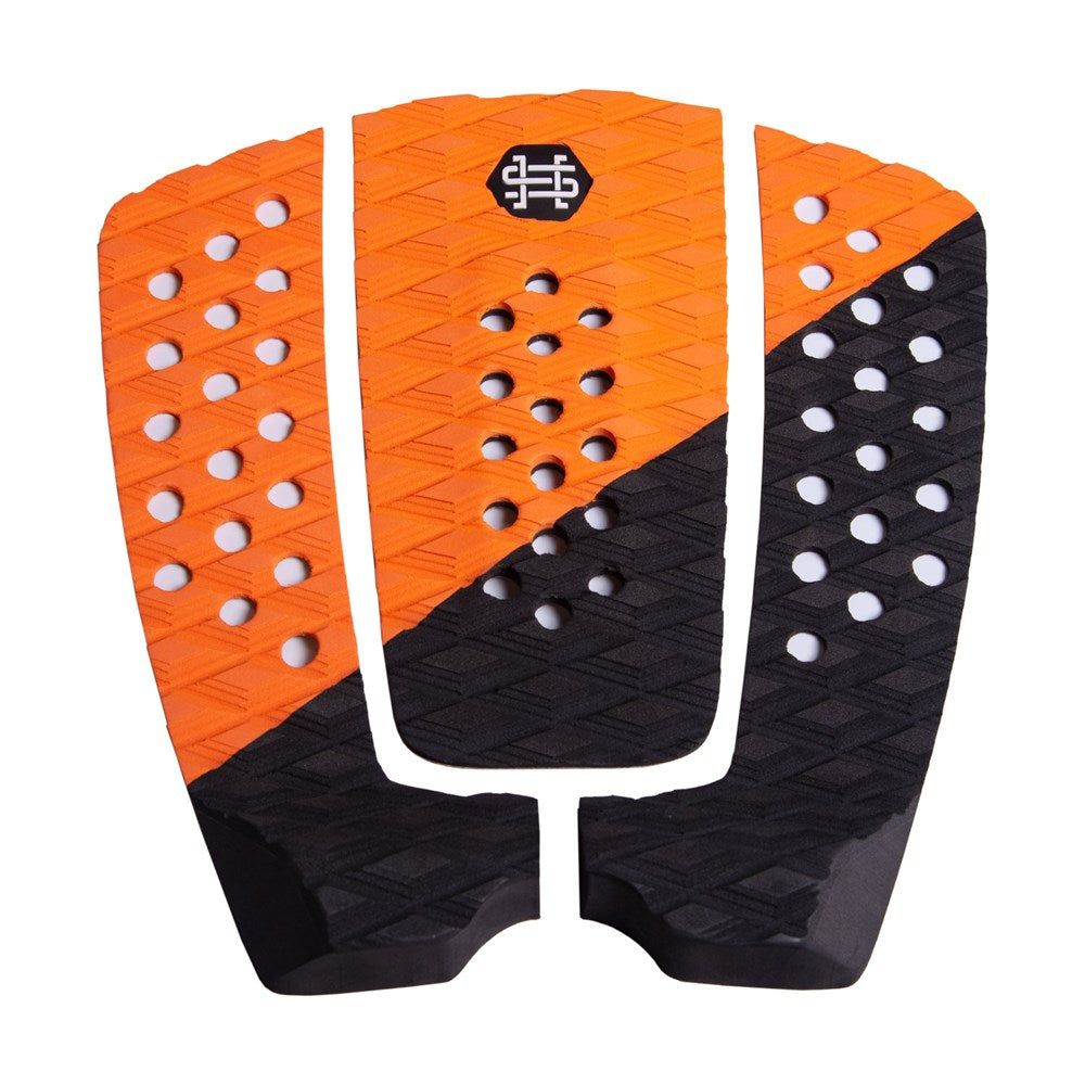 Orange and Black grip pad for wakesurfers with white 'Hyperlite' branding on a white background 